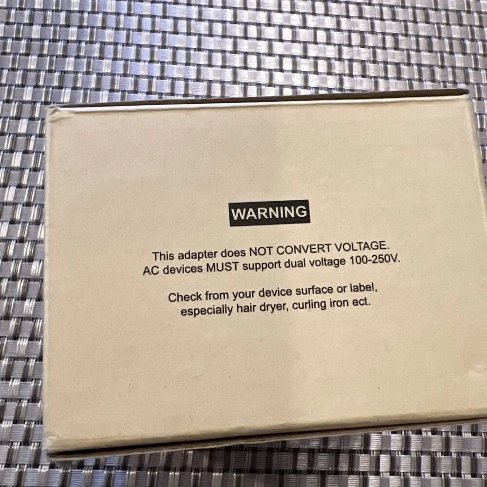 Power Adapter Tessan US to UK Model TS-161-UK-C 2 Pack NEW